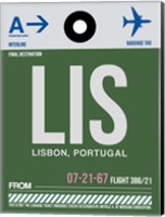 Framed LIS Lisbon Luggage Tag II