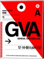 Framed GVA Geneva Luggage Tag I