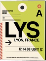 Framed LYS Lyon Luggage Tag I