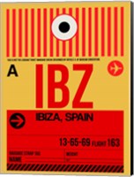 Framed IBZ Ibiza Luggage Tag I