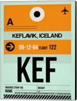 Framed KEF Keflavik Luggage Tag II