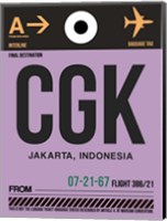 Framed CGK Jakarta Luggage Tag I