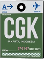 Framed CGK Jakarta Luggage Tag II