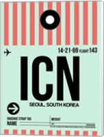 Framed ICN Seoul Luggage Tag I