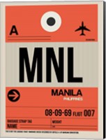 Framed MNL Manila Luggage Tag I