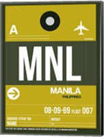 Framed MNL Manila Luggage Tag II