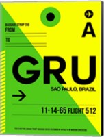 Framed GRU Sao Paulo Luggage Tag I