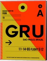 Framed GRU Sao Paulo Luggage Tag II