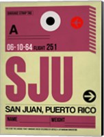 Framed SJU San Juan Luggage Tag II