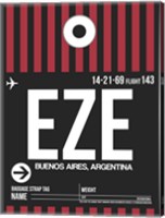 Framed EZE Buenos Aires Luggage Tag II