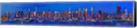 Framed Panoramic View of Manhattan Skyline at Dusk