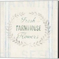 Framed 'Floursack Florals VIII' border=