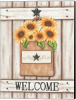 Framed Sunflower Welcome