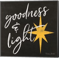 Framed Goodness & Light Chalkboard