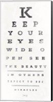 Framed Eye Chart II