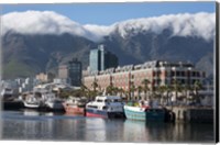 Framed South Africa, Cape Town Victoria and Alfred Waterfront, Table Mountain