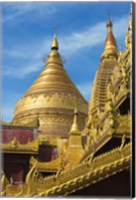 Framed Shwezigon Pagoda, Bagan, Mandalay Region, Myanmar