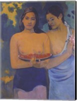 Framed Two Women from Tahiti