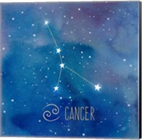 Framed Star Sign Cancer