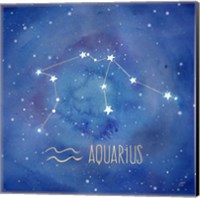 Framed Star Sign Aquarius