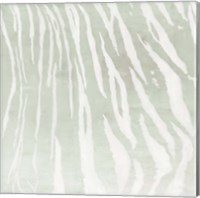 Framed Soft Animal Prints Gray Tiger