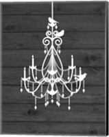 Framed Chandelier Bird III