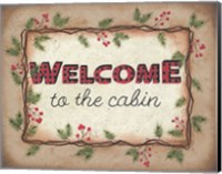 Framed Welcome to the Cabin