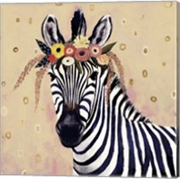 Framed Klimt Zebra II