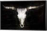 Framed Cow Skull