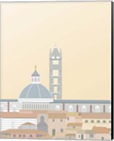 Framed 'Travel Europe--Duomo di Siena' border=