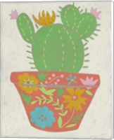 Framed 'Happy Cactus I' border=