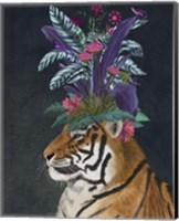 Framed 'Hot House Tiger 2' border=