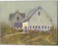 Framed White Barn I