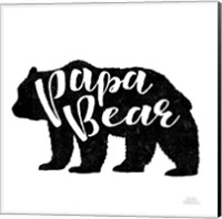 Framed 'Papa Bear' border=
