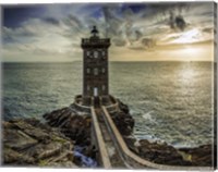 Framed Lighthouse Sunset