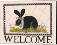 Framed Bunny Welcome