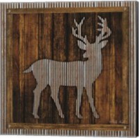 Framed Deer Silhouette II