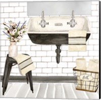 Framed 'Farmhouse Bath II Sink' border=