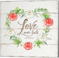 Framed Love Wreath