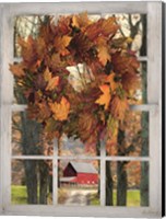 Framed Fall Window View II