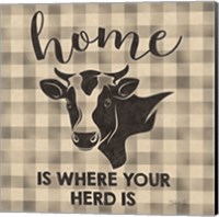 Framed Home is Where Your Herd Is