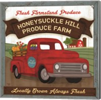 Framed Honeysuckle Hill Produce Farm