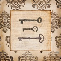 Framed Vintage Keys II