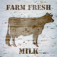 Framed 'Fresh Milk I' border=