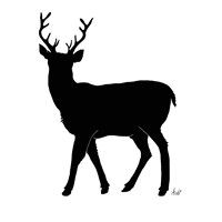 Framed Deer Silhouette
