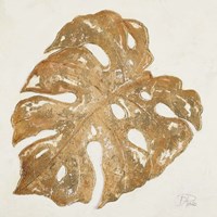 Framed Golden Leaf Palm II