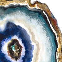 Framed Up Close Agate Watercolor II