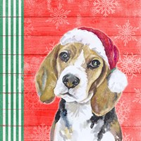 Framed Holiday Puppy I