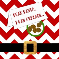 Framed Dear Santa, I Can Explain