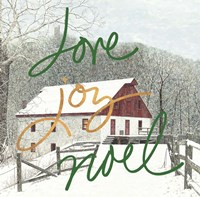 Framed Love Joy Noel
